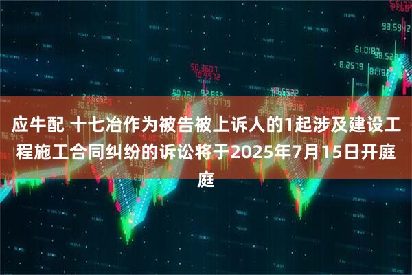 应牛配 十七冶作为被告被上诉人的1起涉及建设工程施工合同纠纷的诉讼将于2025年7月15日开庭